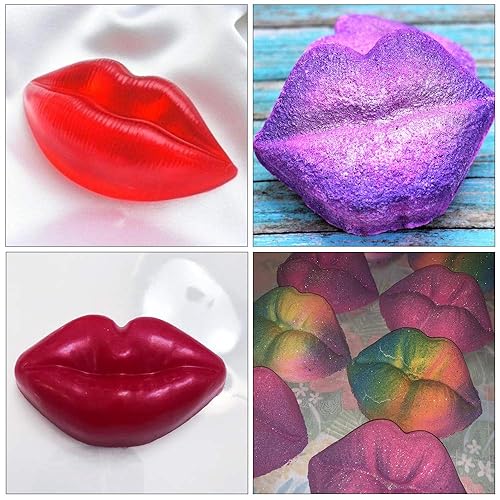 Pack Hot Lips Soap Molds, 3D Sexy Red Lips Kisses Collection