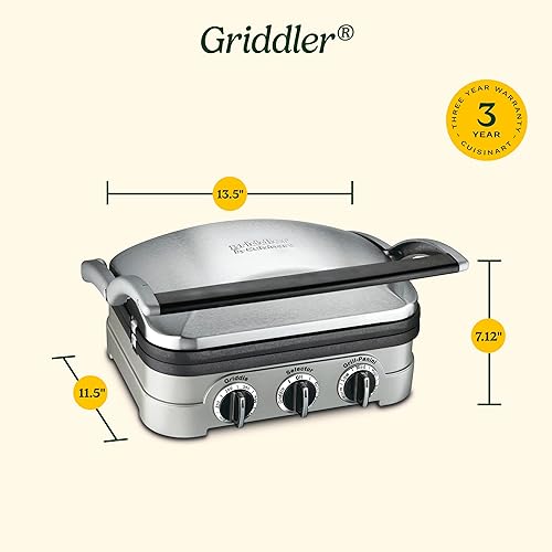 Cuisinart Griddler Indoor Grill, Panini Press, Sandwich Maker
