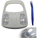 Dome Map LED Reading Light Lamp Overhead Console #DK78BD1AA 1DK78TL2AA | Fit for Dodge Ram 1500 2500 3500 4500 5500 2002-2010 Overhead Console Dome Map LED Reading Light Lamp