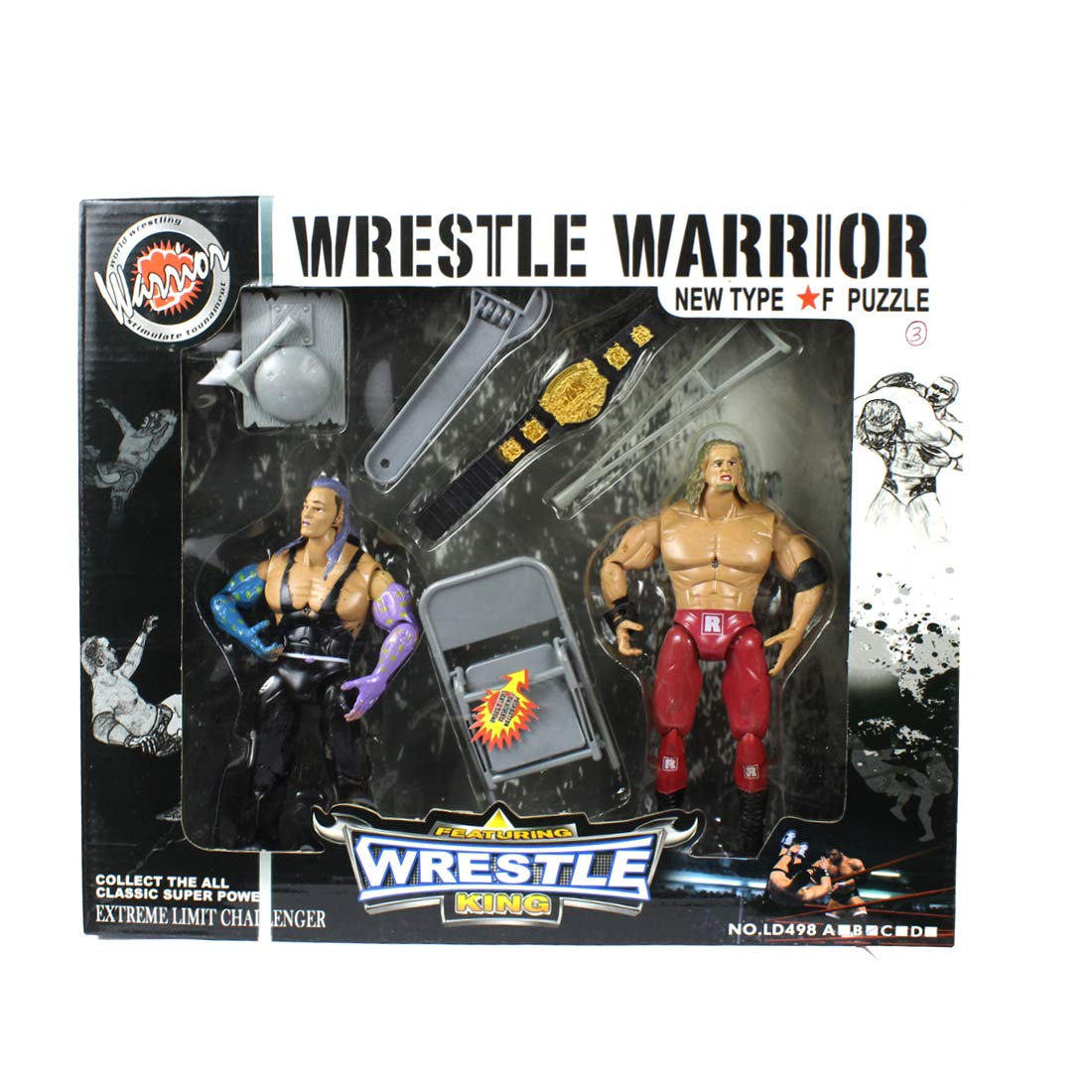 wrestling toy set