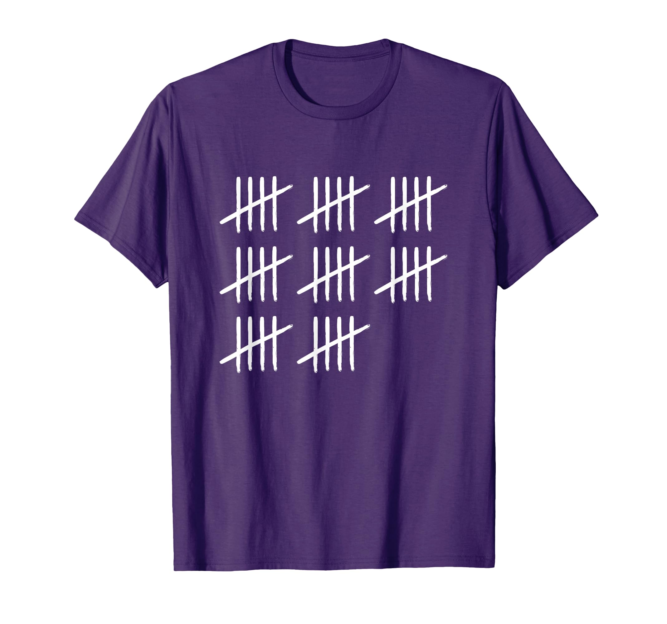 Photo 1 of ** BLACK TEE NOT PURPLE **40 Years Old Tally Marks 40th Birthday T-Shirt