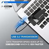 SmartQ C368 USB 3.0 SD Card Reader CF SD MicroSD Windows Mac Plug N Play view 4