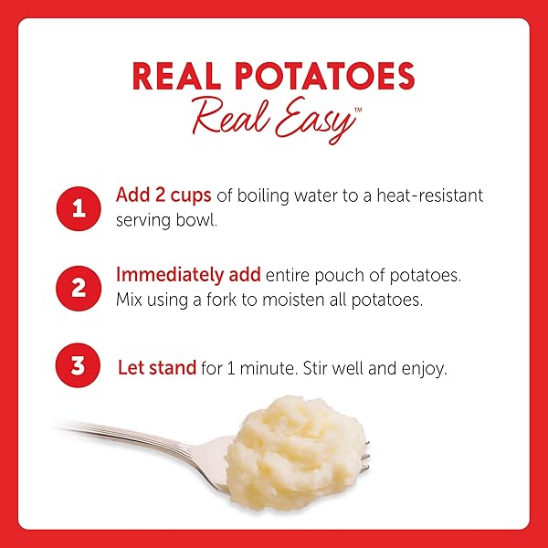 IDAHOAN MASHED POTATOES, BUTTERY HOMESTYLE, 4 OZ