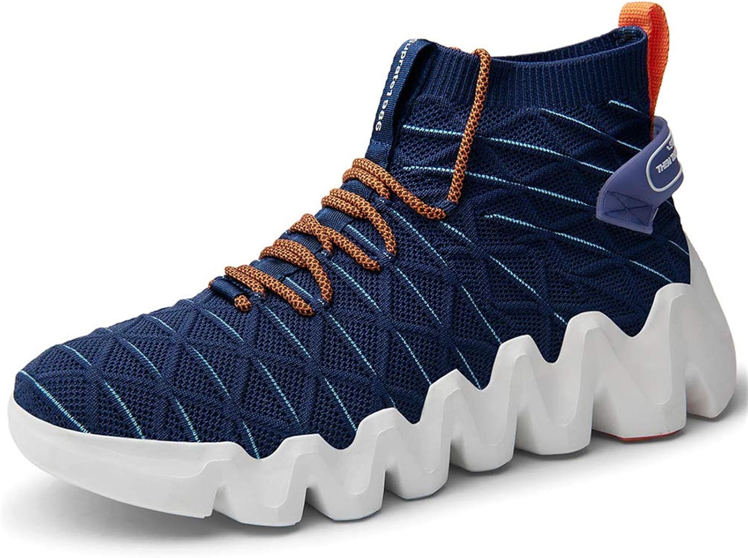 XIDISO Men's Walking Shoes Slip on Sock Sneakers Breathable Comfortable Fashion Workout Shoe for