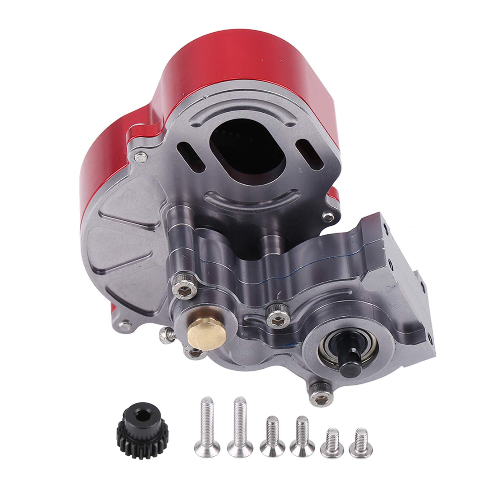 WGFOIP RC Gear Box, RC 1:10 Crawler Transmission Metal RC Center Gear Box Protective Cover for AX10 SCX10 1/10 Crawler Car