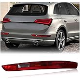 KEEGTBOX Rear Bumper Brake Tail Light Kit Compatible with Audi Q5 SUV 2009-2016 Right Passenger Side Lower Rear Tail Fog Lamp Replace(Right passenger side)