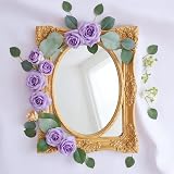 Kesote 50 Purple Rose Heads 4cm Artificial Silk Flowers Wedding Décor view 3