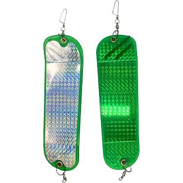 4. 5 in 12 Cm Salmon Fishing Dodgers, Chrome Silver Plated