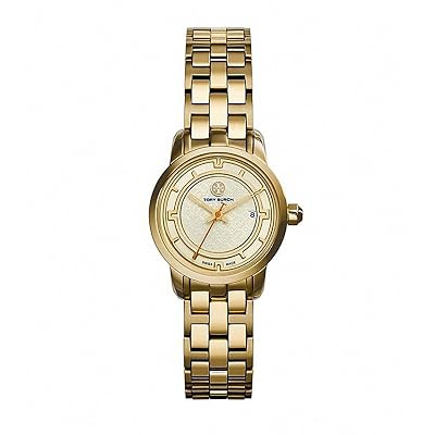 Gold Tory Burch Swiss Watch TRB1009 Tory Burch Classic Ivory Dial Gold Tone Bracelet Ladies  main image 2