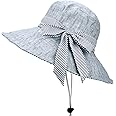 Somaler Sun Hats for Women Roll-up Wide Brim Summer Beach Hat Foldable Floppy Cotton Hat