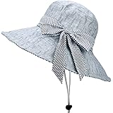 Somaler Sun Hats for Women Roll-up Wide Brim Summer Beach Hat Foldable Floppy Cotton Hat
