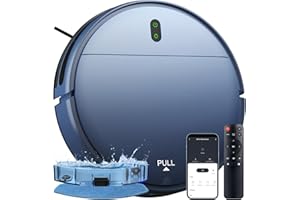 ZCWA Robot Vacuum and Mop, 2 in 1 Robot Vacuum Self-Charging Robot Vacuum Cleaner Compatible with WiFi/APP, Ideal for Hard Floor, Carpet and Pet Hair