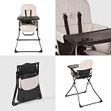Ickle Bubba Flip Magic Fold Highchair Pearl Grey 15kg 5 Point Harness view 6