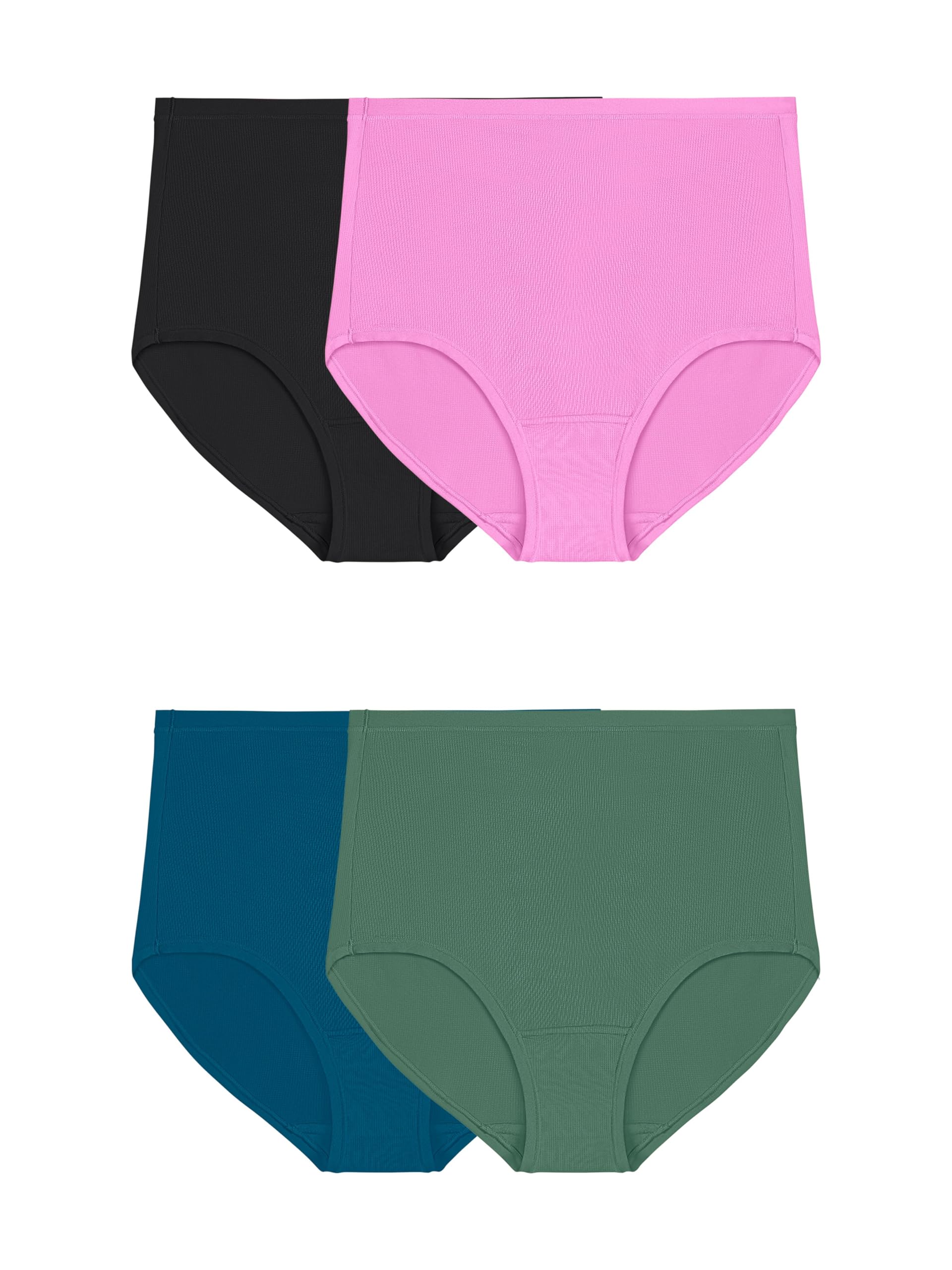 Photo 1 of Fruit of the Loom Women's Getaway Collection, Cooling Mesh Underwear, Lightweight & Breathable, Brief-Colors May Vary, 6