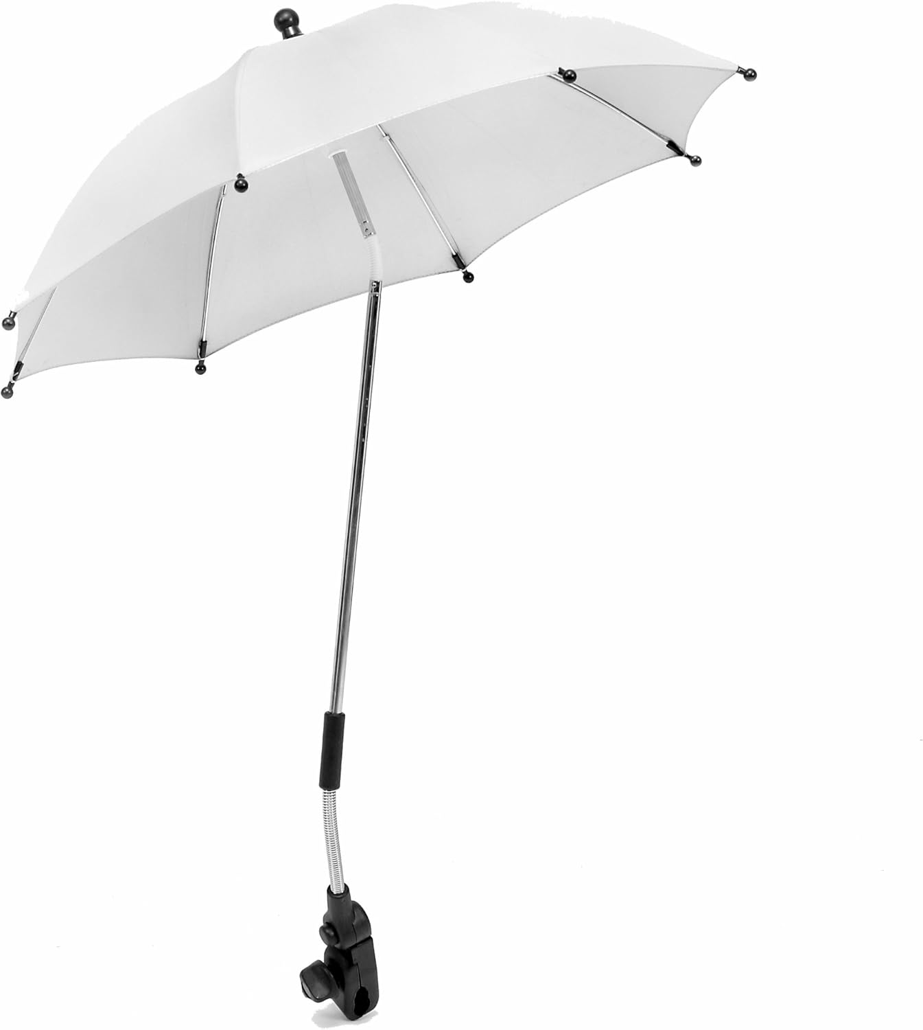 white pram parasol