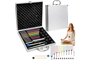 Tuning Fork, 10 Piece Tuning Fork Set Reflex Hammer Therapeutic Tuning Fork Neurology 174 285 396 417 528 639 741 852 963 432
