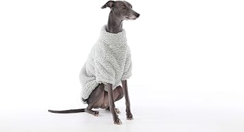 Grey Soft Fluffy Fleece Jumper Pyjamas Italian Greyhound Whippet