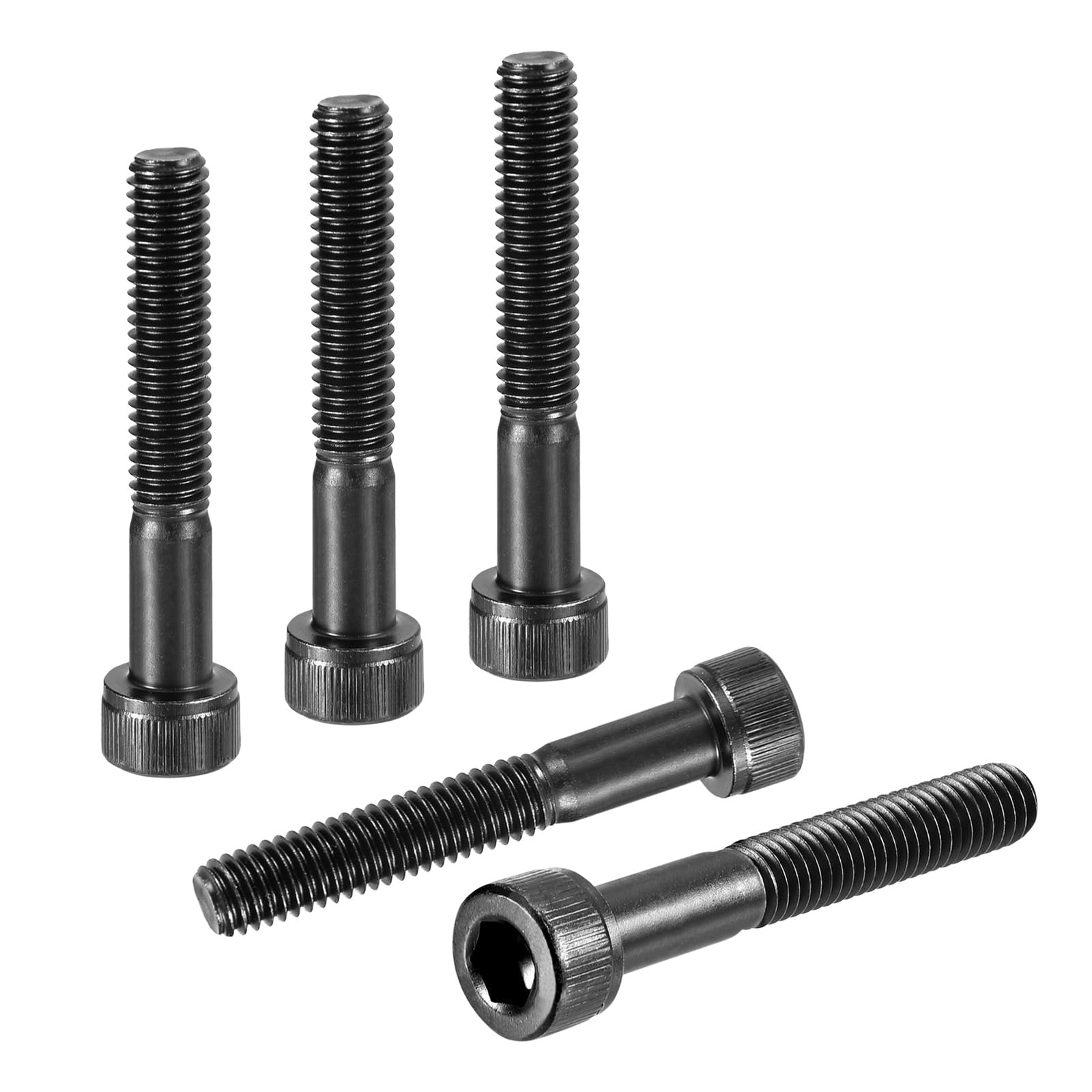 DTGN M6-1x40 Socket Head Cap Screws Bolts - 25Pack - Good for Road Bicycle, Mountain Bike, Auto, Motorcycle - Carbon Steel Hex Head Metric Screws, Black — image 1