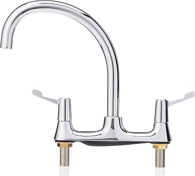 Bristan Value Deck Sink Mixer Kitchen Tap Ceramic Disc Chrome Finish 5 Year