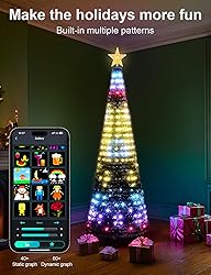 Super RGB 7Ft Smart Christmas Tree Lights, 400 LEDs