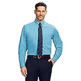 IZOD Men's Dress Shirt Regular Fit Long Sleeve