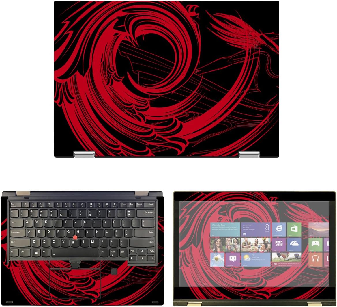 decalrus Protective Decal Abstract Rose Skin Sticker for Lenovo ThinkPad Yoga L380