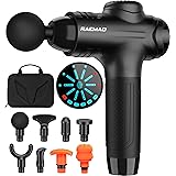 RAEMAO Massage Gun Deep Tissue, Back Massage Gun for Athletes for Pain Relief attaching 8 PCS Specialized Replacement Heads, 