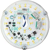 HAOLEDI 4'' 20W LED Ceiling Fan Light Retrofit Kit, Ceiling Light Replacement, LED Flush Mount Ceiling Light, 2400LM, 3CCT 30