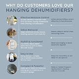 CUQOO Hanging Wardrobe Dehumidifier Bags 12 Pack Moisture Absorber Closet Damp view 9