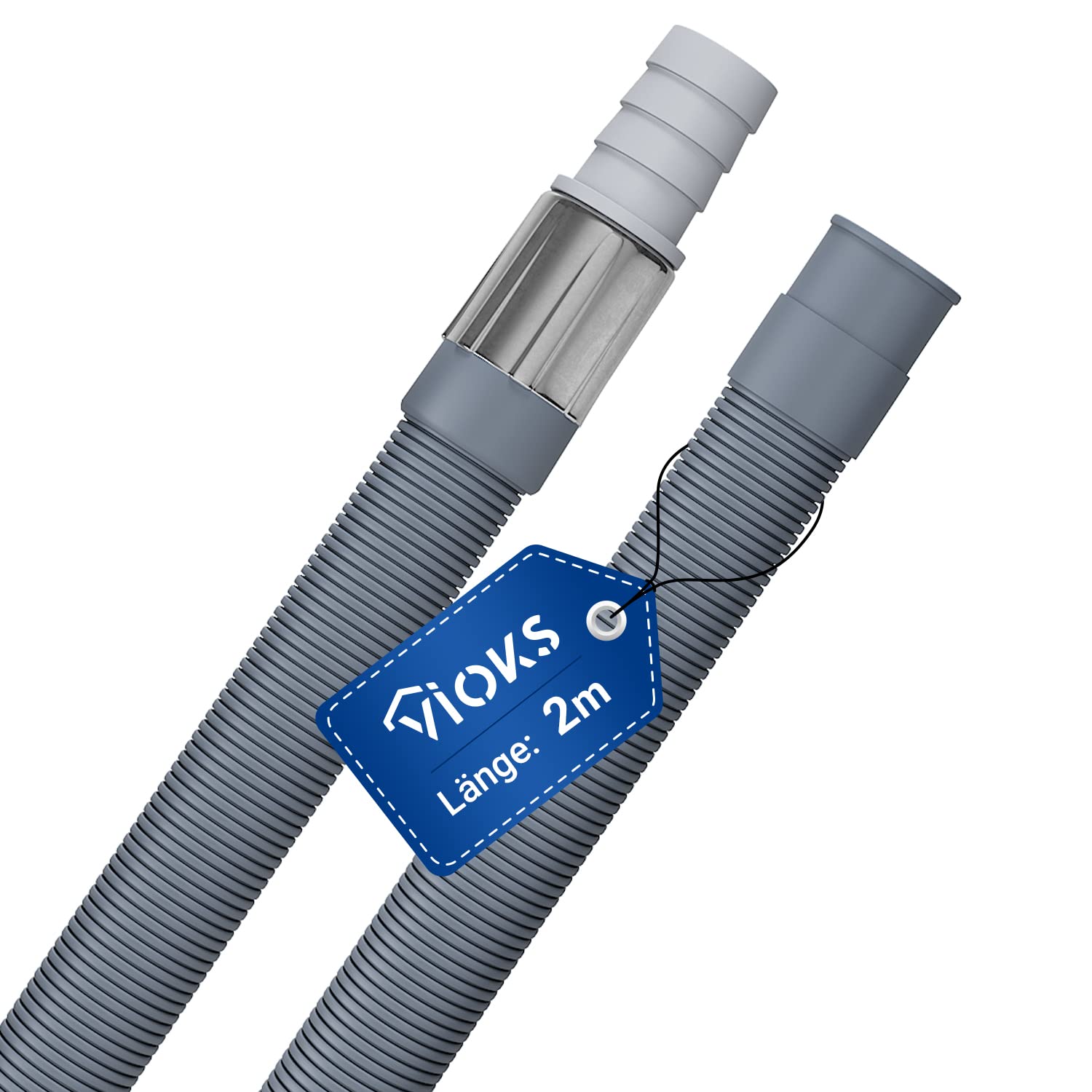 Hose Extension 2m, Ã˜ 19 mm for Washing Machines and dishwashers