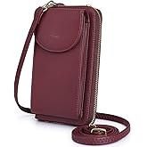 S-ZONE Small Crossbody Bags for Women Cell Phone Purse RFID Blocking Wallet Purses with Credit Card Slots