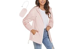 TCOT Womens Rain Jackets Waterproof Windbreaker Jackets lightweight Portable Rain Coat