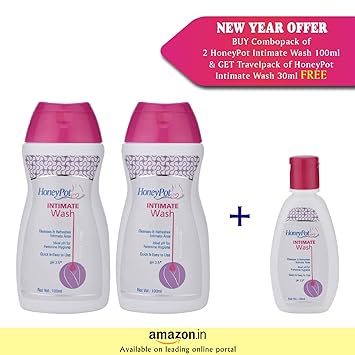 Buy Honeypot Intimate Wash Pack Of 2 100 Ml Each Free Honeypot