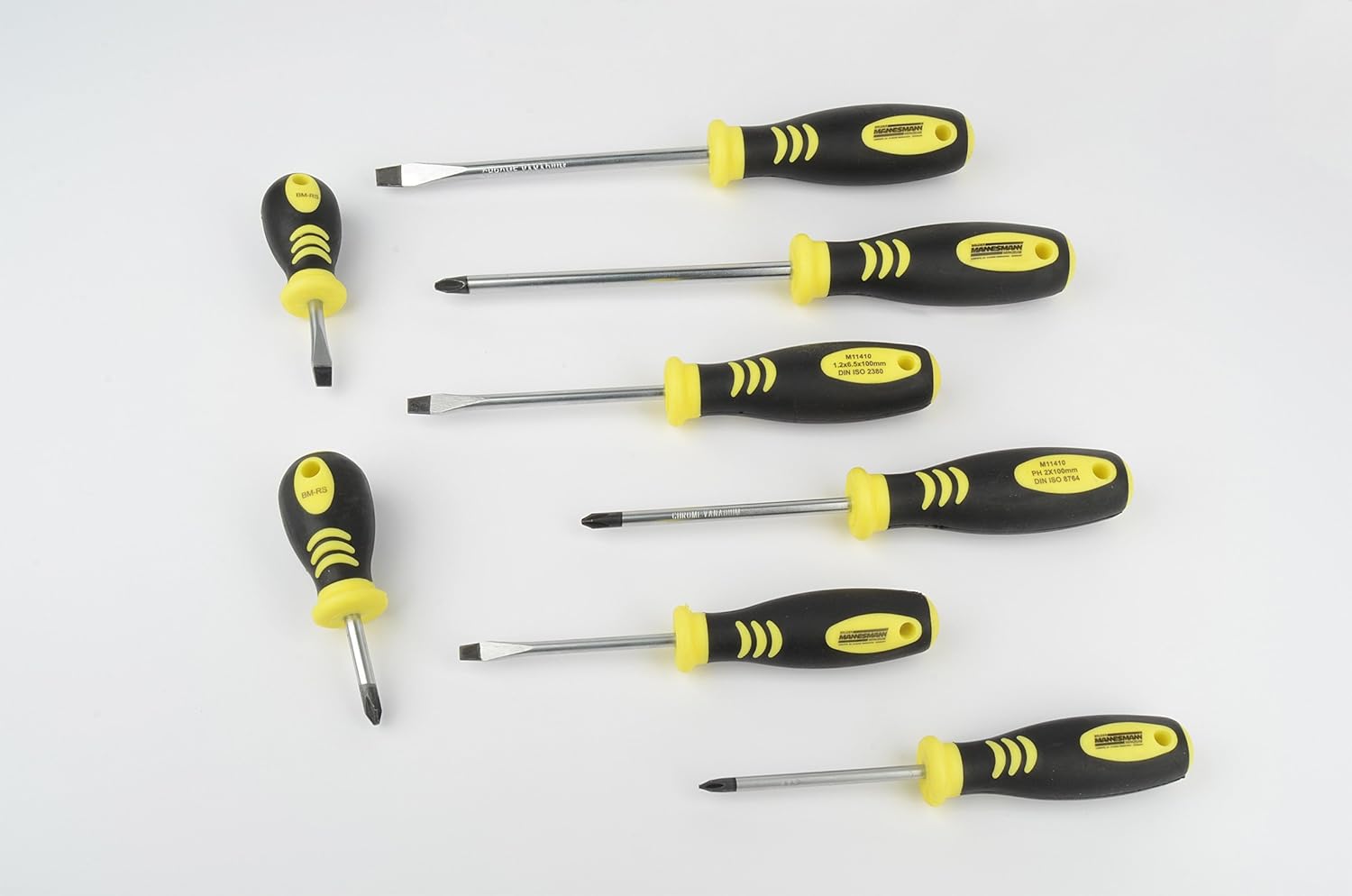 Mannesmann Screwdriver Set in Double-Blister (18 Pieces), Gelb, Single8 pz - Image 4