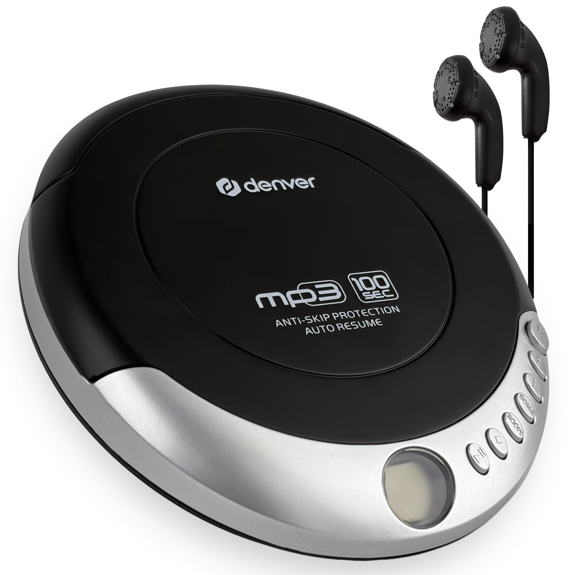 Denver DMP-391 Portable CD player Black, Grey