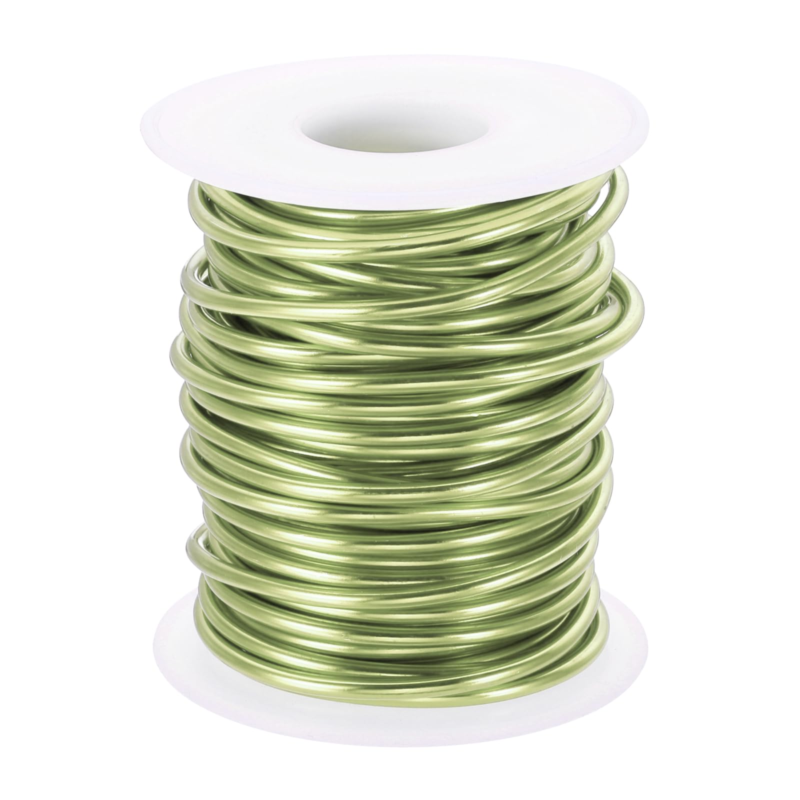 PATIKIL 10 Gauge 2.5mm Aluminum Craft Wire, 32.8 Ft Metal Wire Armature Bendable Wire for Jewelry Making Metal Wrap DIY, Apple Green