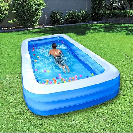 piscina sobre el suelo inflable al aire libre ninos y adultos familia espesar piscina piscina para patio trasero longitud 12 5 ft 3 capas