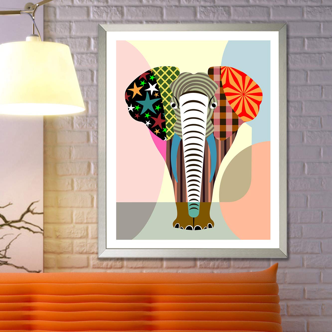 Amazon.com: Elephant Wall Art Decor Animal Painting Print Unframed