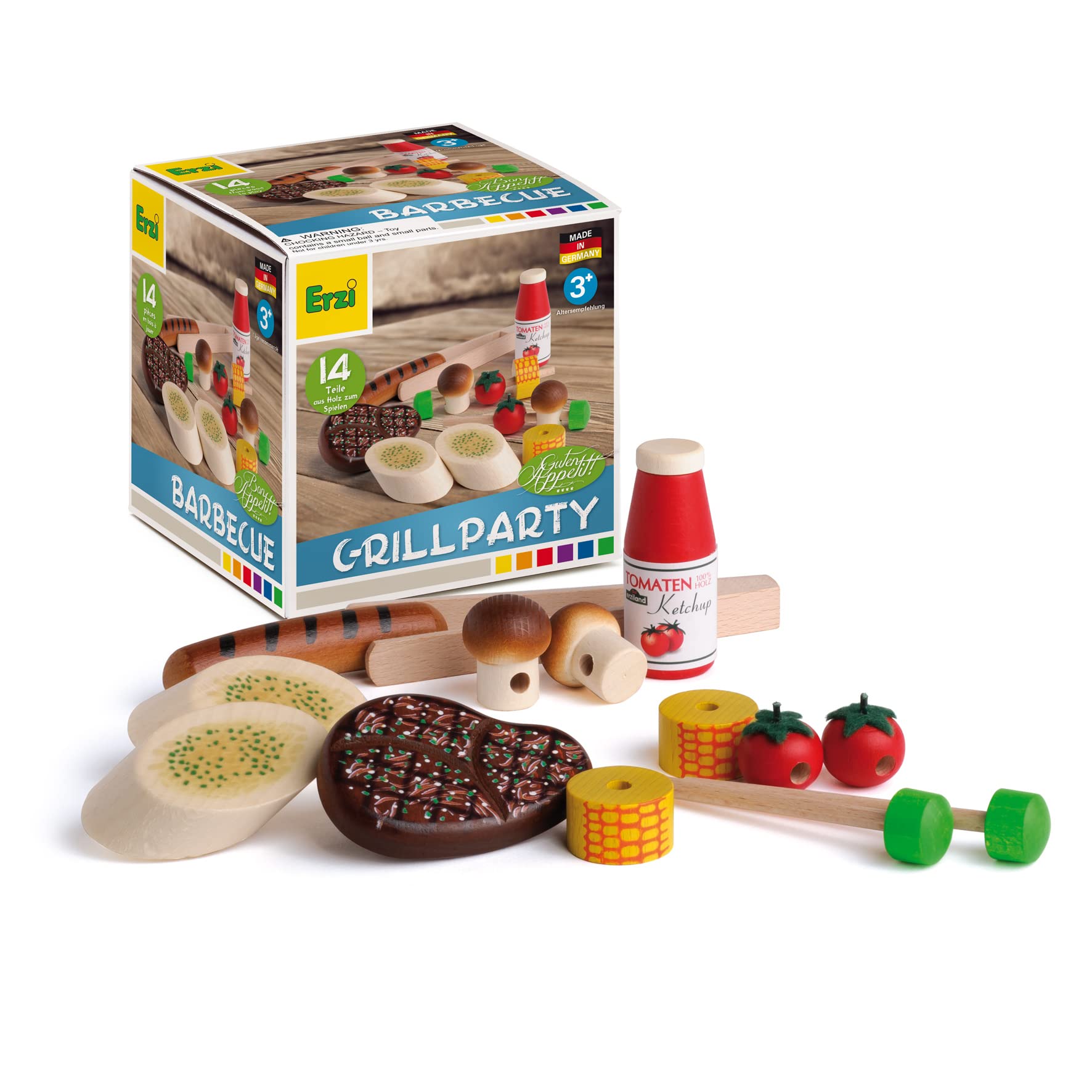 Erzi - Barbeque Assortment Figurines, Multicolor, 28199