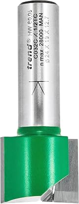 Trend CraftPro 2-Flute Straight Router Cutter 1/2 Inch Shank 24mm Dia view 2