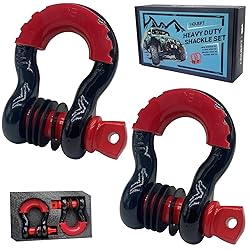 HOUERT D-Ring Shackle 3/4" 2 Pack Clevis Shackles