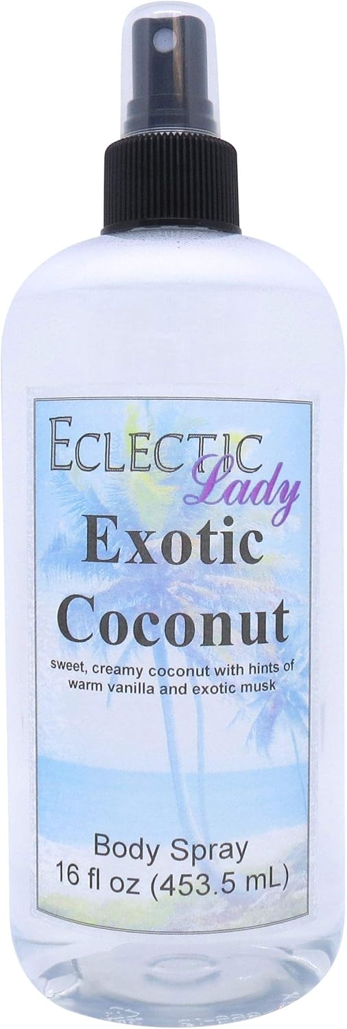 Exotic Coconut Body Spray, 16 ounces Beauty