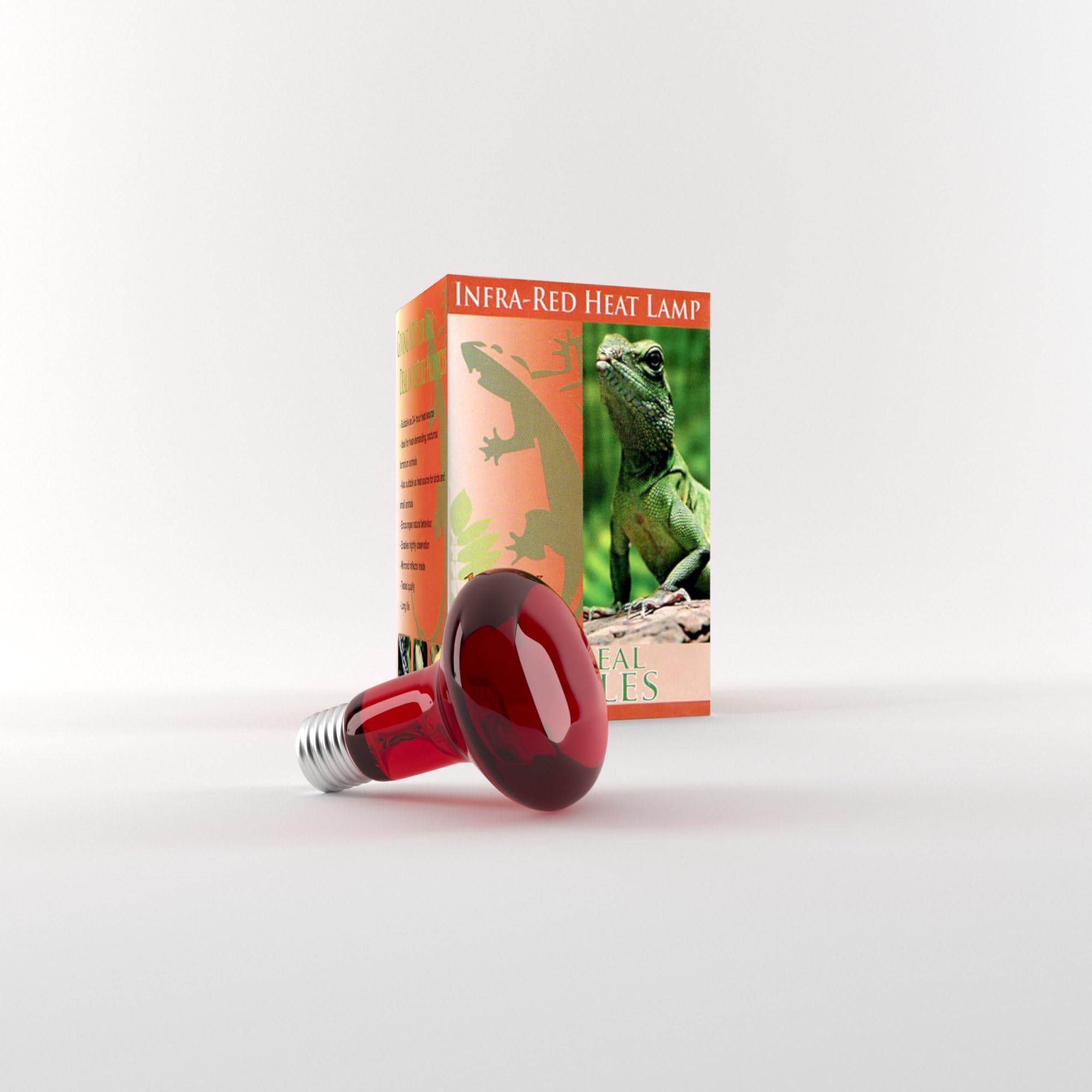 Reptile and Poultry 100w Infrared Heat Lamp Bulb Edison Screw Brooding Basking Spot Light