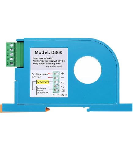 GEYA GRI8-05 Current Monitoring Relay - 2A-20A AC/DC Over/Under Current Protection