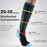 Calves Kelson 2 Pairs Compression Socks 20-30 mmHg Knee High view 3