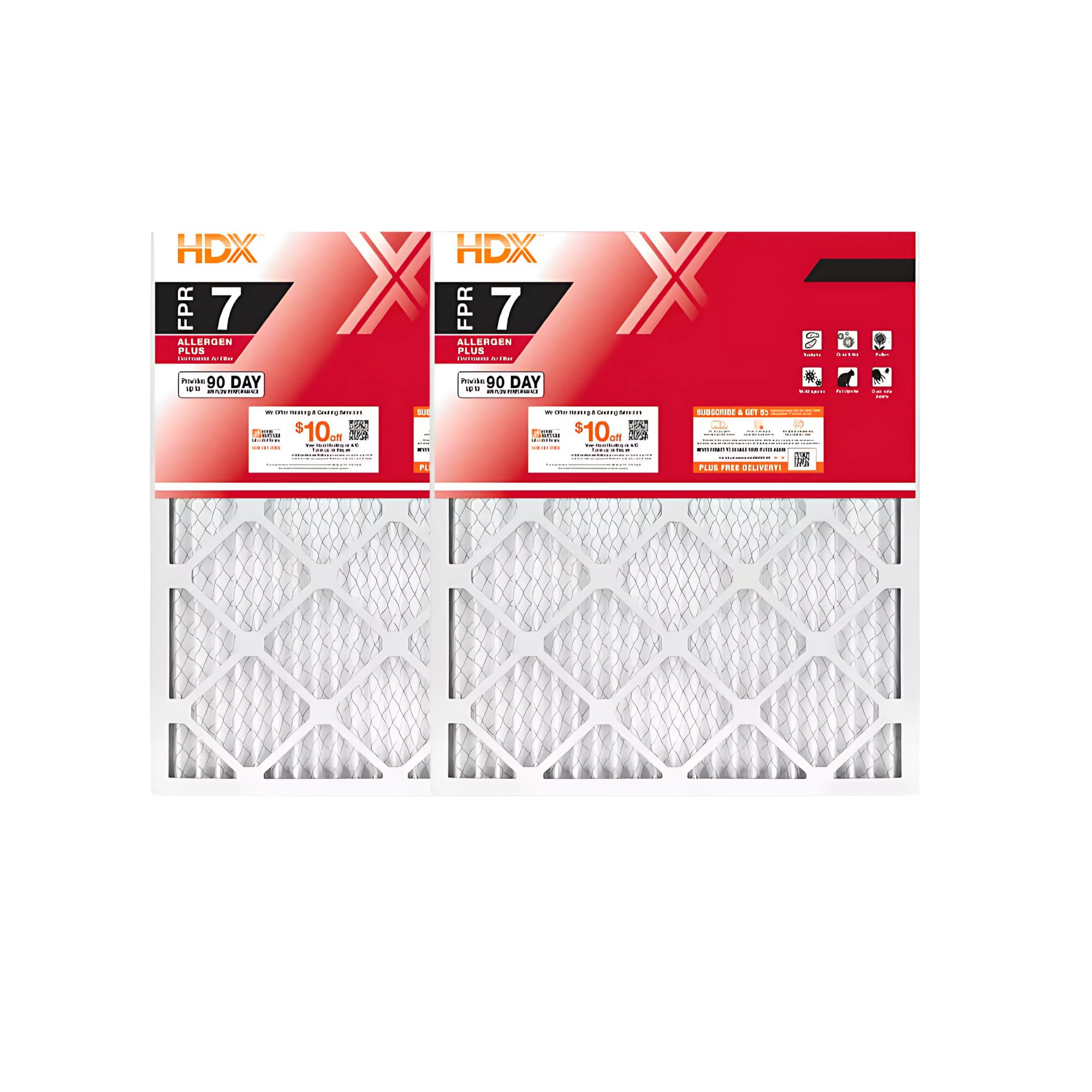 Photo 1 of 14 in. x 18 in. x 1 in Pleated Air Filter FPR-7, MERV-11 (2-Pack)