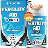 Chisytkiy Male Fertility Supplements, Advanced Fertility Supplement for Men Optimal Sperm Count Motility & T-Level with Maca Root, Tribulus Terrestris, Zinc, CoQ10, Pre Conception for Him, 90 Caps