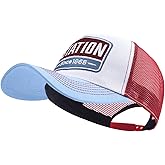 Gvatasz Fashion Structured Mesh Back Trucker Cap Breathable Baseball Caps Adjustable Snapback Hats for Men Hip Hop Umpire Hat