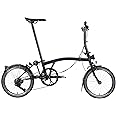 Brompton Superlight Folding Commuter Bike P Line 4-Speed | Compact Urban Bike for Adults, Titanium Rear Frame