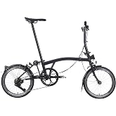Brompton Superlight Folding Commuter Bike P Line 4-Speed | Compact Urban Bike for Adults, Titanium Rear Frame